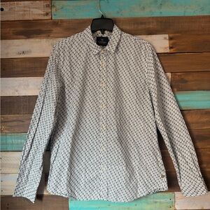 Scotch & Soda Amsterdam Couture "Beach in the City" Print Button Up | Size  XL